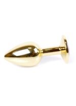 Boss Series Jewellery Anal Plug auriu - Cristal transparent