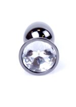 Boss Series Jewellery Anal Plug Argintiu - Cristal Clar