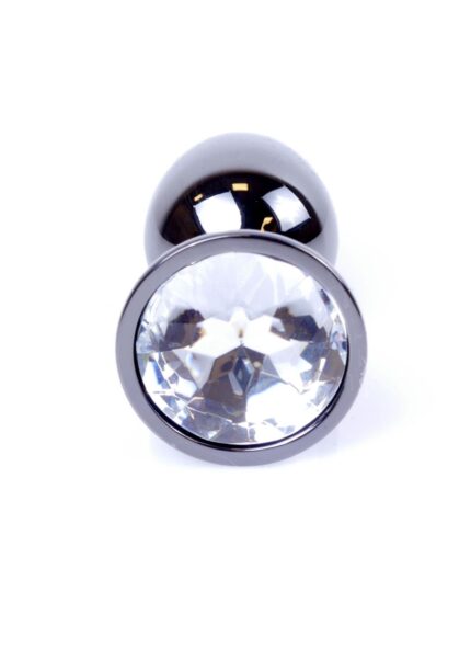 Boss Series Jewellery Anal Plug Argintiu - Cristal Clar